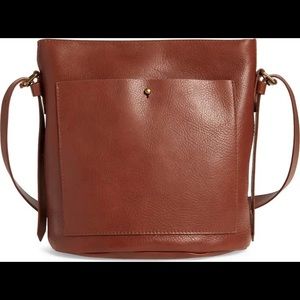 Madewell The Transport Leather Bucket Bag